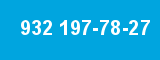 932 197-78-27 932 197-78-27